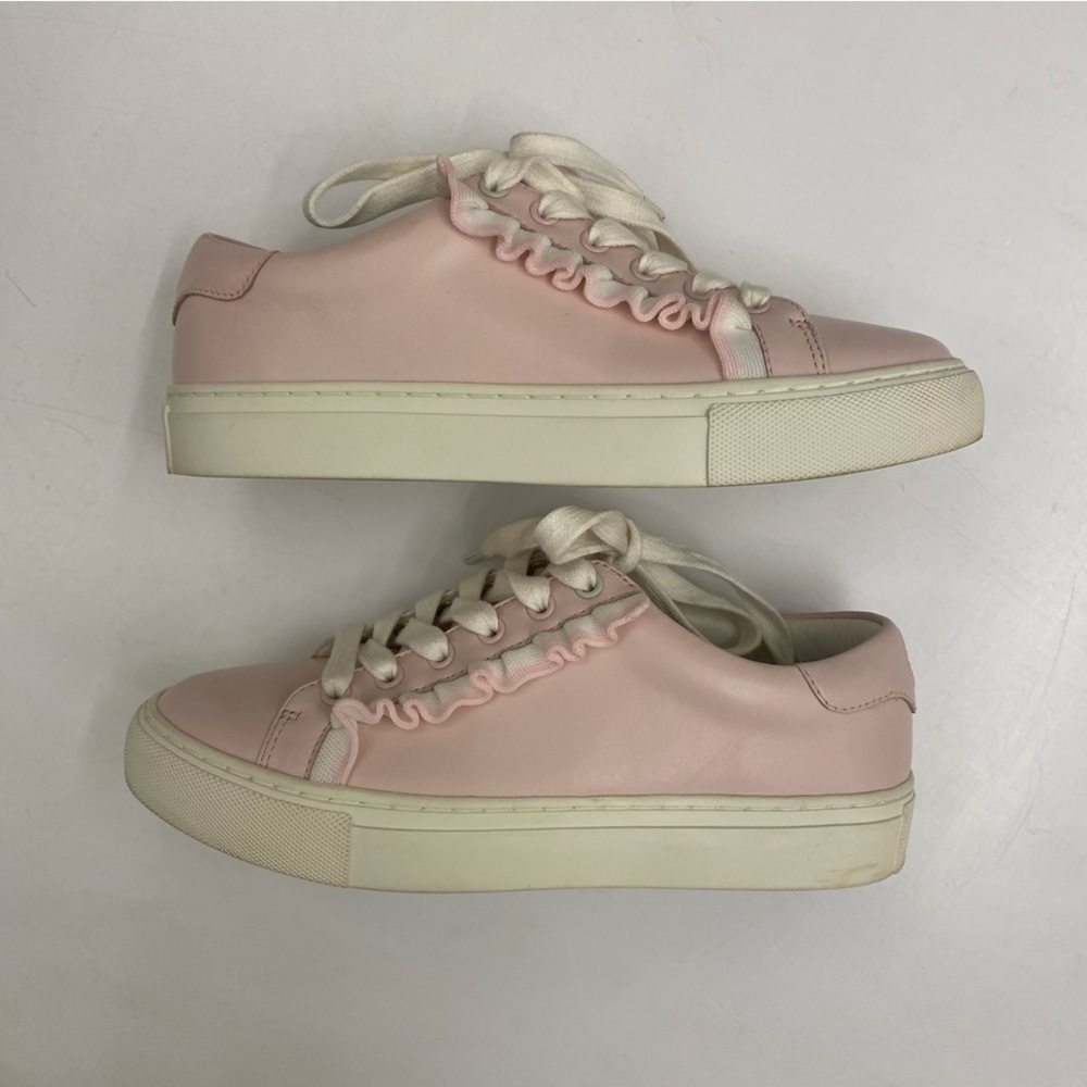 Tory Burch || Tory Sport‎ Ruffle Sneaker Pink 5 - Picture 8 of 9